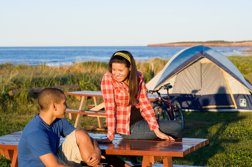 Camping au parc de l'Ile du Prince Edouard  Parcs Canada