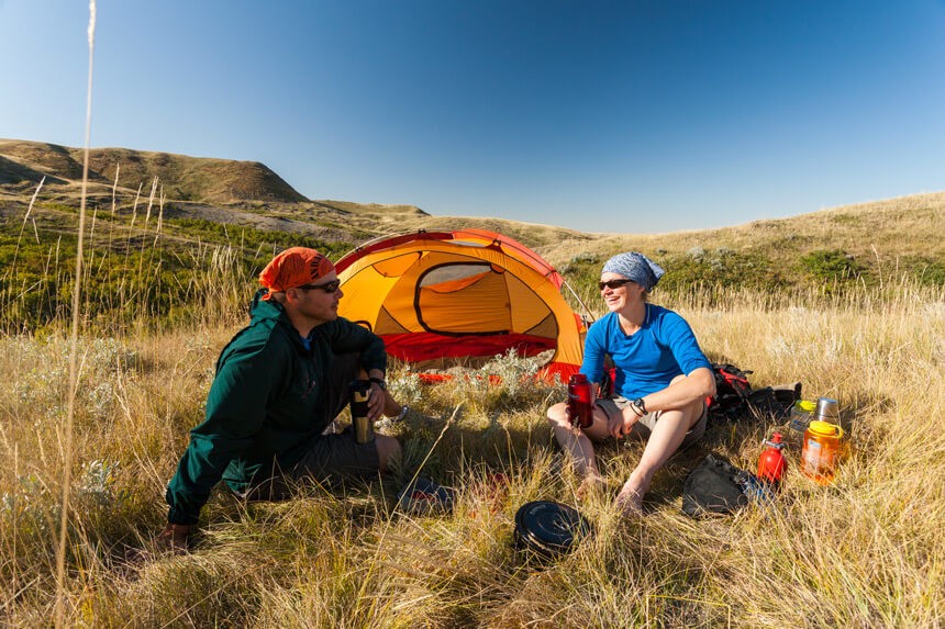 Camping au parc national des Prairies  Parcs Canada