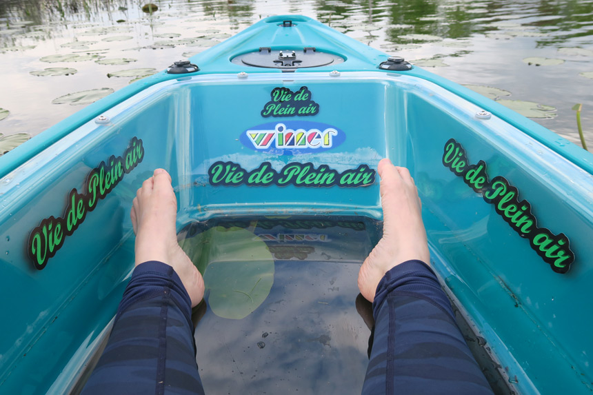 Kayak à fond transparent © Viago.ca