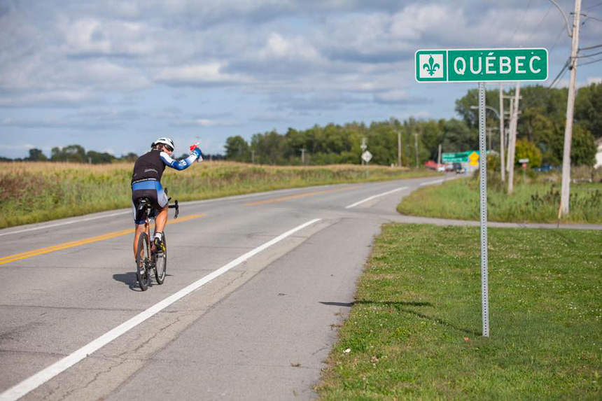 Mark Beaumont est passé par le Québec pour son tour du monde à vélo © Facebook de Mark Beaumont